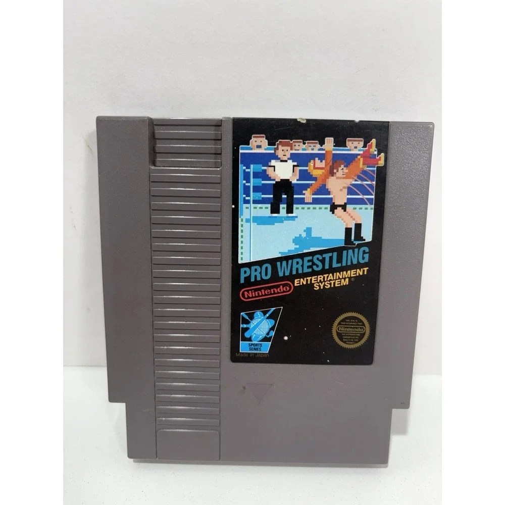 Pro Wrestling NES Nintendo Cartridge‎ & Original Nintendo Sleeve Rare